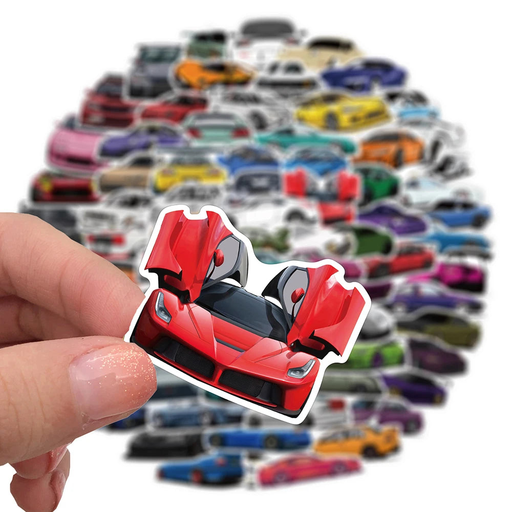 10/50/100PCS Retrofit Racing JDM Stickers