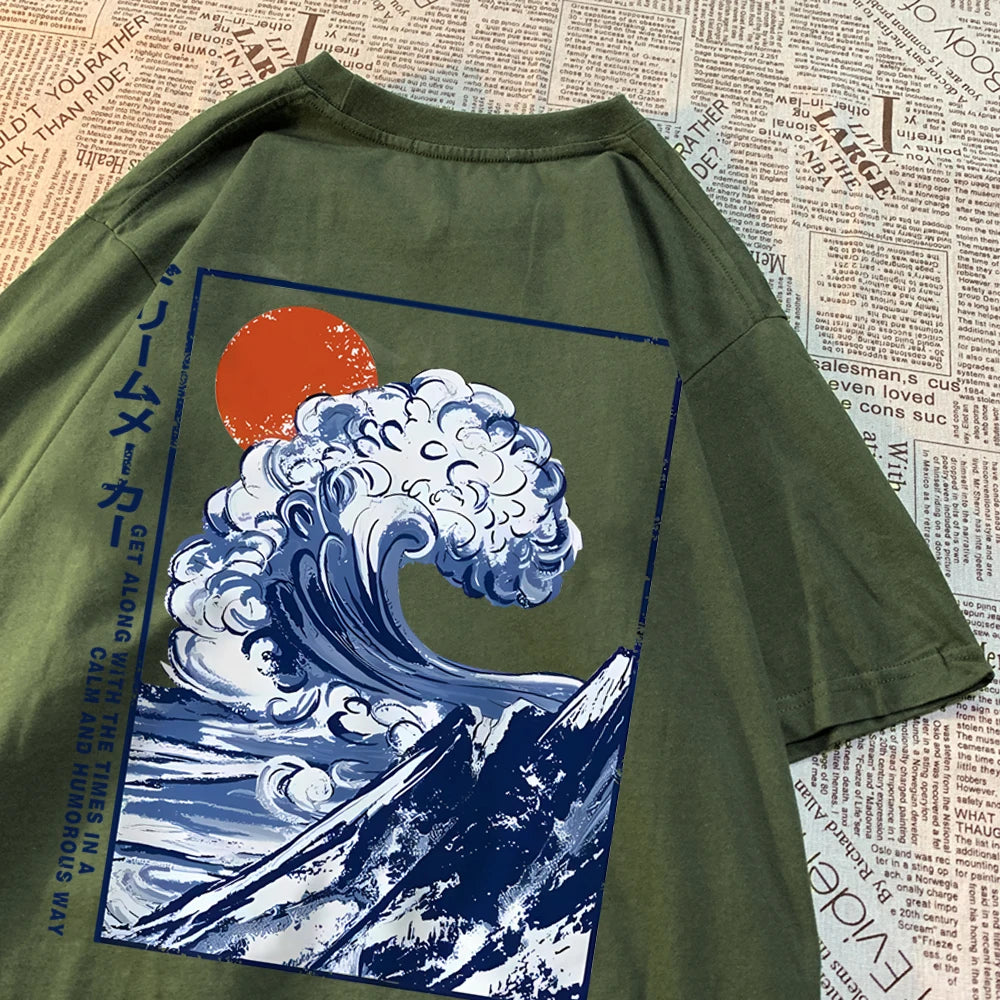Japanese Sunny Waves Shirt
