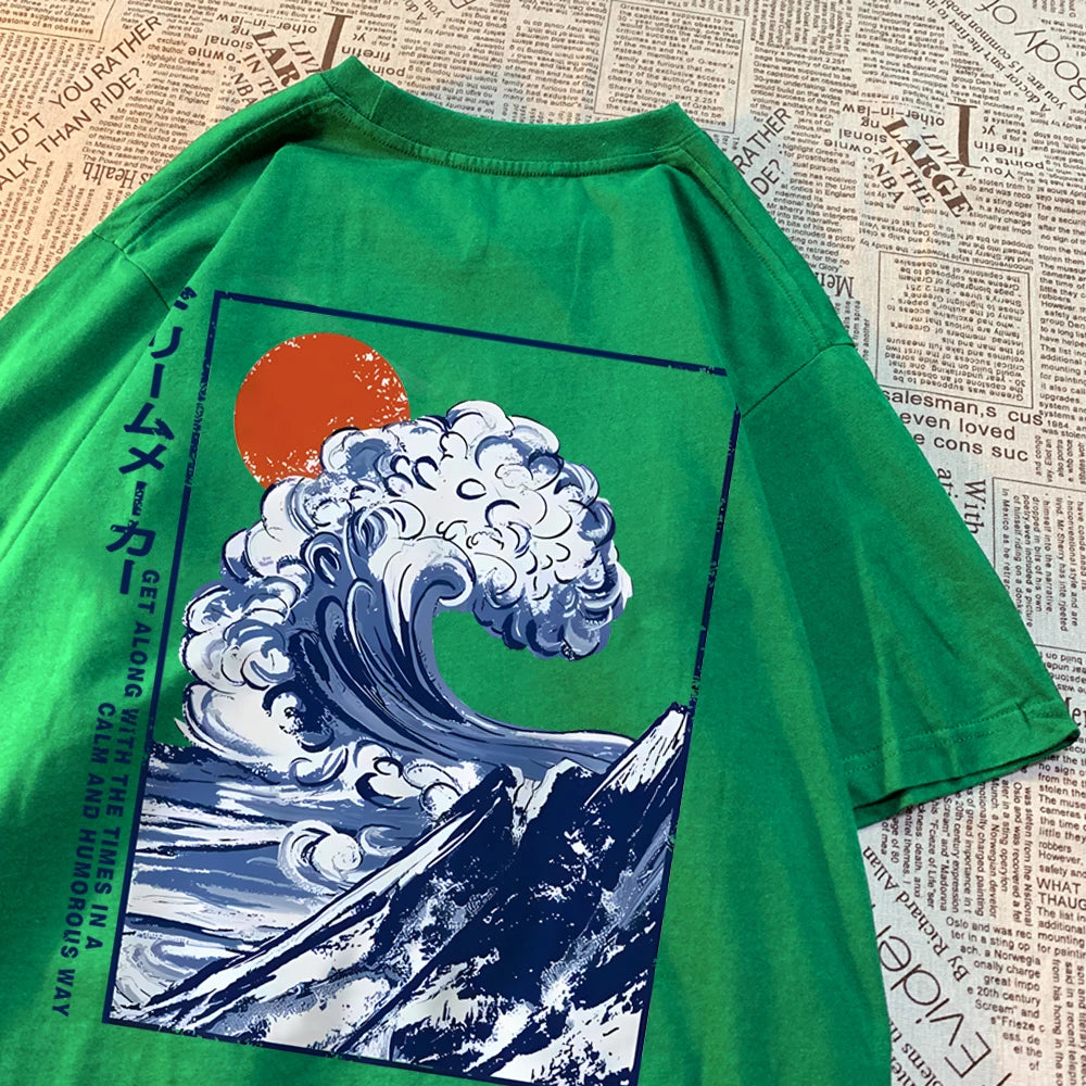 Japanese Sunny Waves Shirt