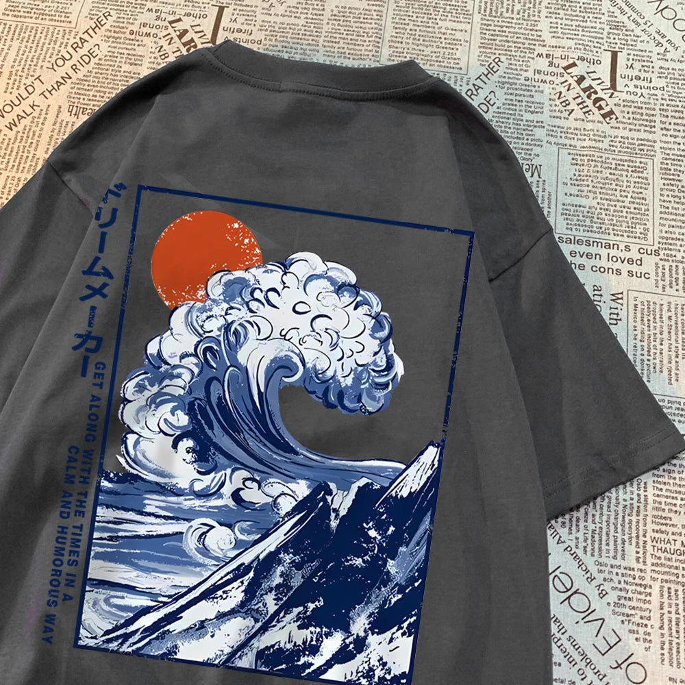 Japanese Sunny Waves Shirt