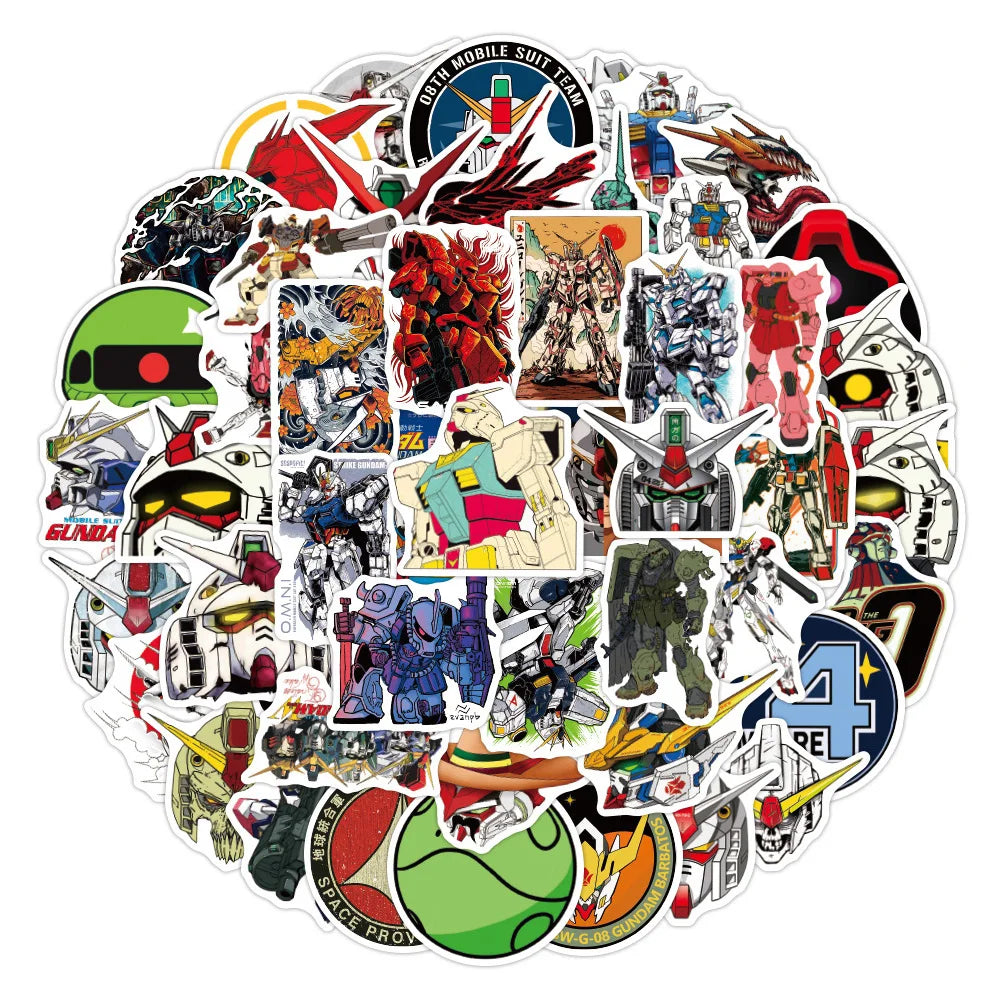10/30/50pcs GUNDAM Stickers