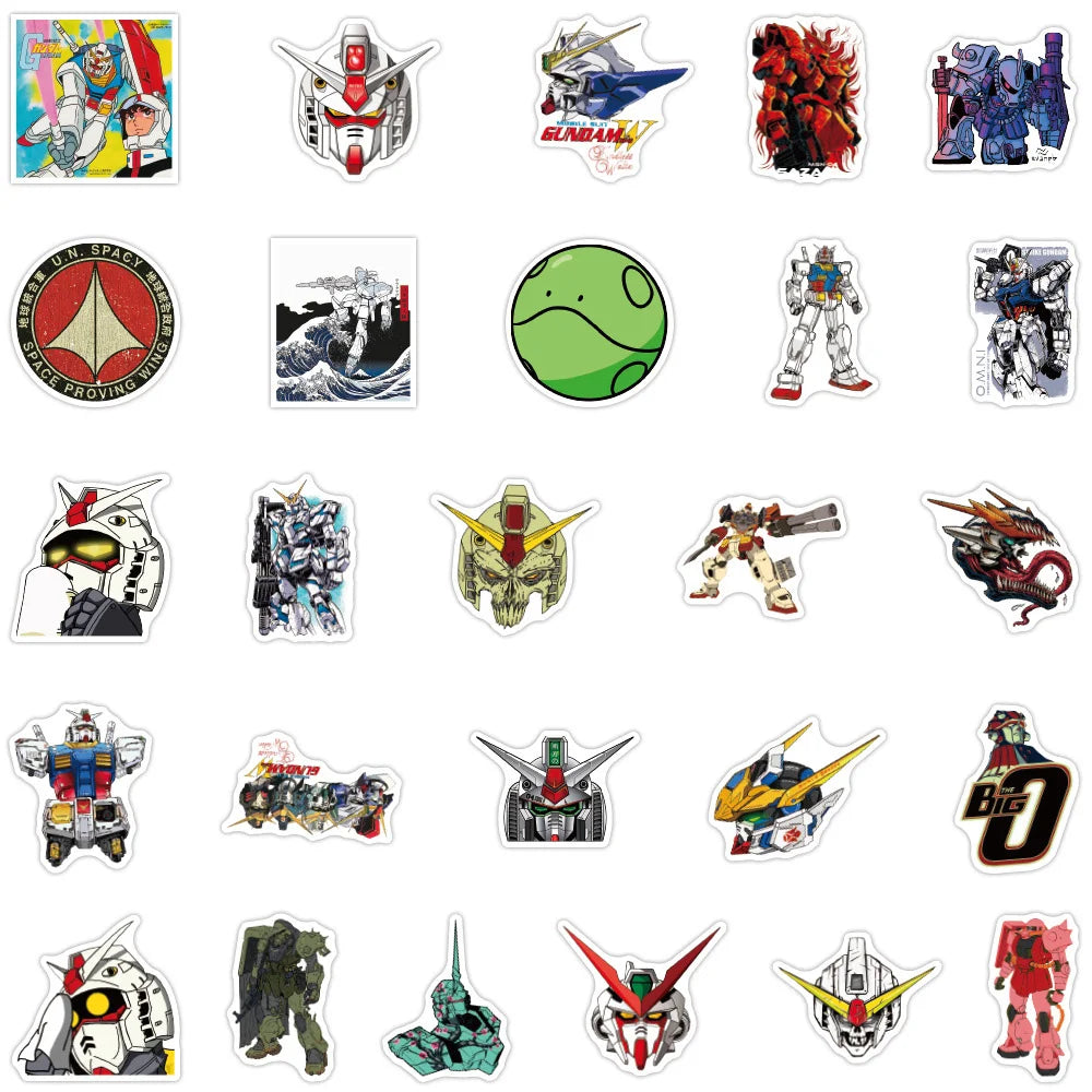 10/30/50pcs GUNDAM Stickers