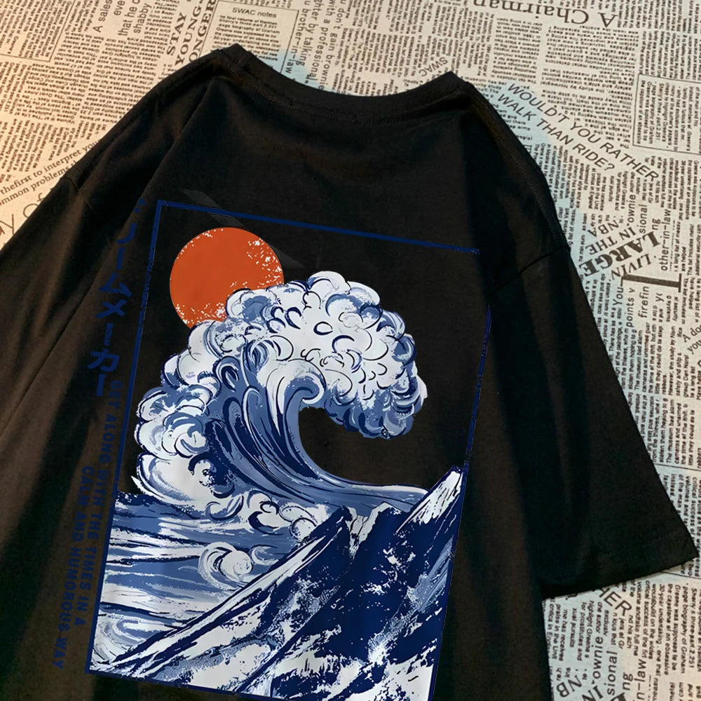 Japanese Sunny Waves Shirt