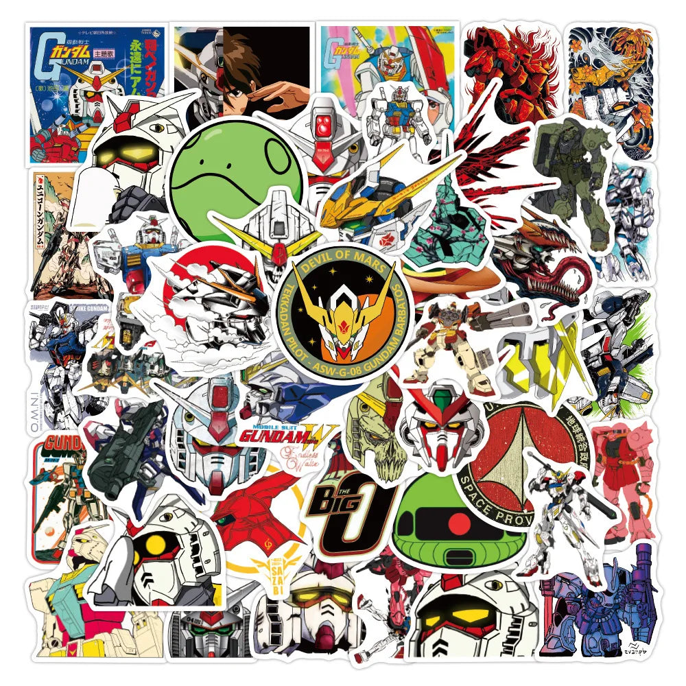 10/30/50pcs GUNDAM Stickers