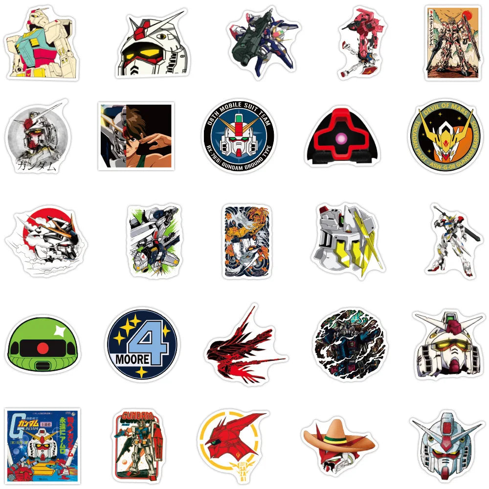 10/30/50pcs GUNDAM Stickers